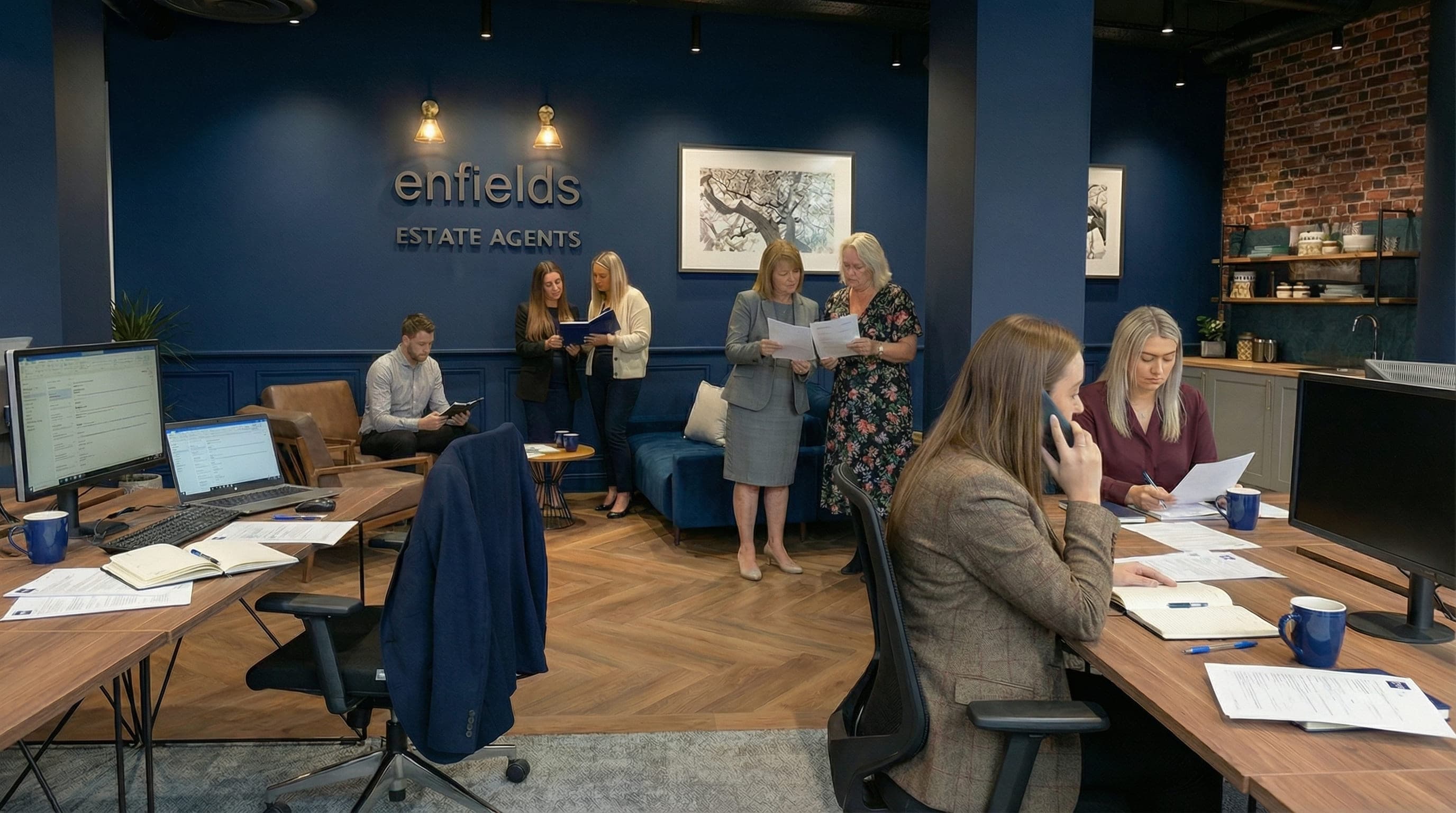 Series of townhouses